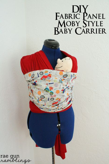 DIY Baby Carriers
 DIY Fabric Panel Moby Baby Carrier and Rae Gun Giveaway