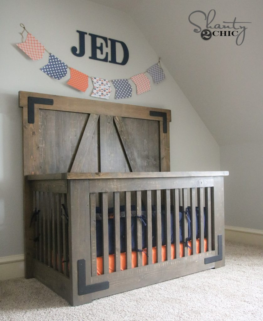 DIY Baby Cribs
 DIY Farmhouse Crib Shanty 2 Chic