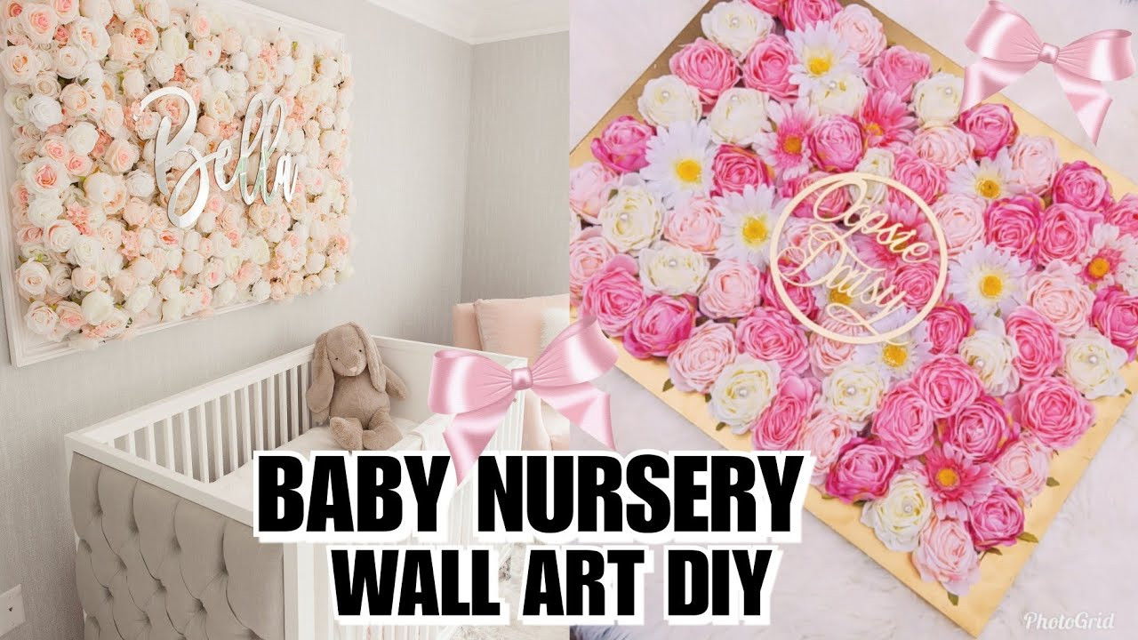 Diy Baby Decor Ideas
 DIY BABY NURSERY FLORAL WALL DECOR