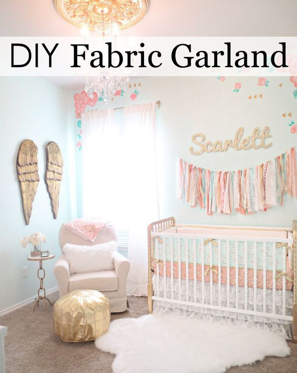 Diy Baby Decor Ideas
 This is the Easiest DIY Fabric Garland Ever
