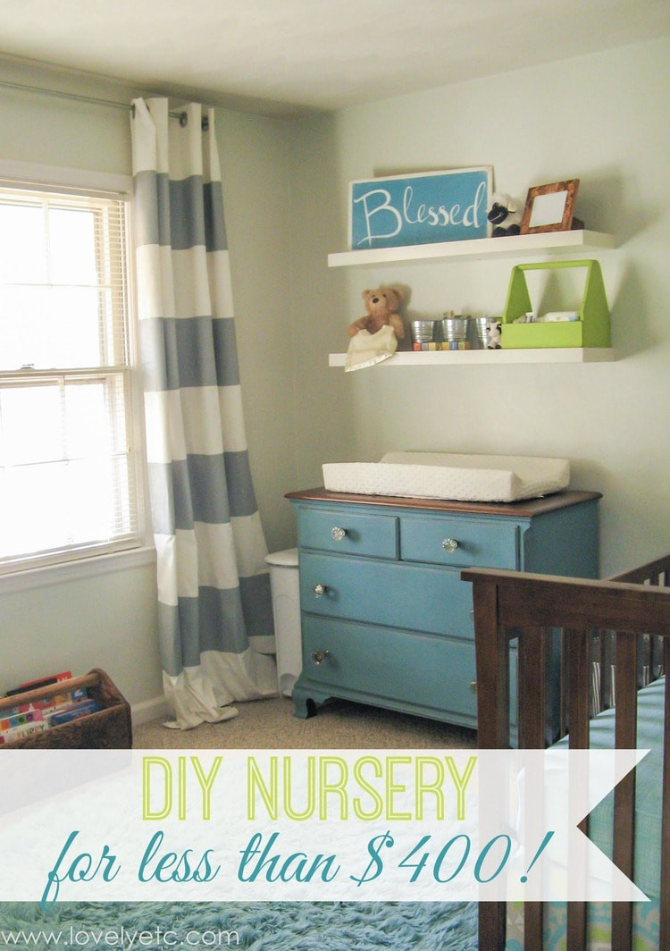 Diy Baby Decor Ideas
 DIY nursery on a tiny bud Lovely Etc