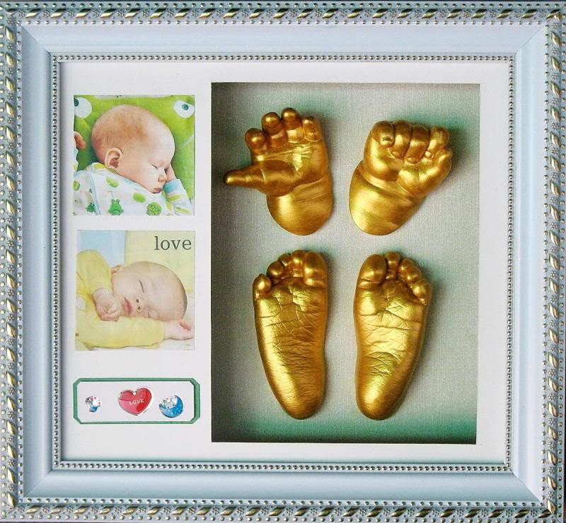 DIY Baby Footprints
 DIY 3D Baby Hand Footprint Kit