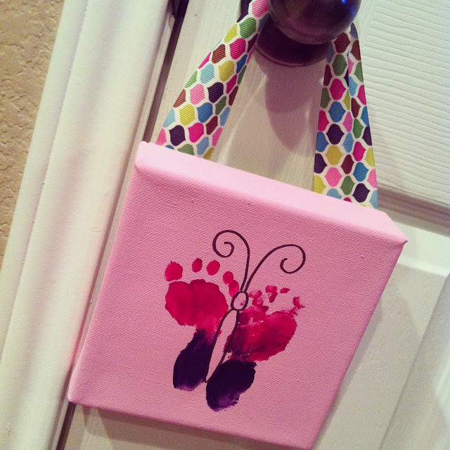 DIY Baby Footprints
 Custom Nursery Art by Kimberly DIY Easy Baby Footprint