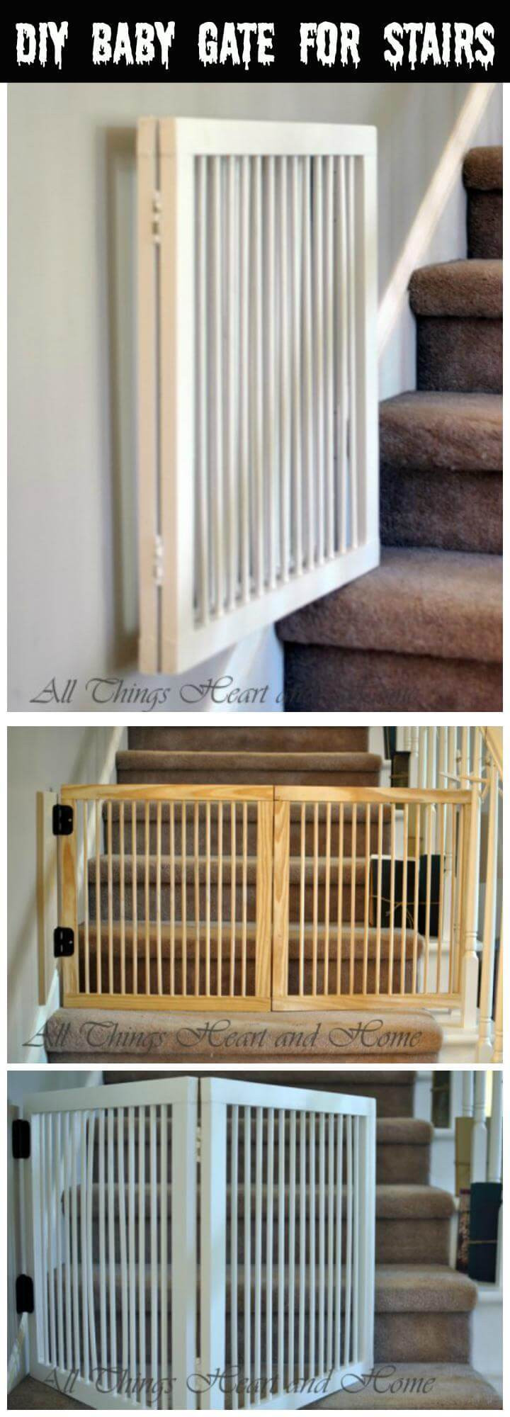 DIY Baby Gate Stairs
 30 Best DIY Baby Gate Tutorials on Cheap Bud