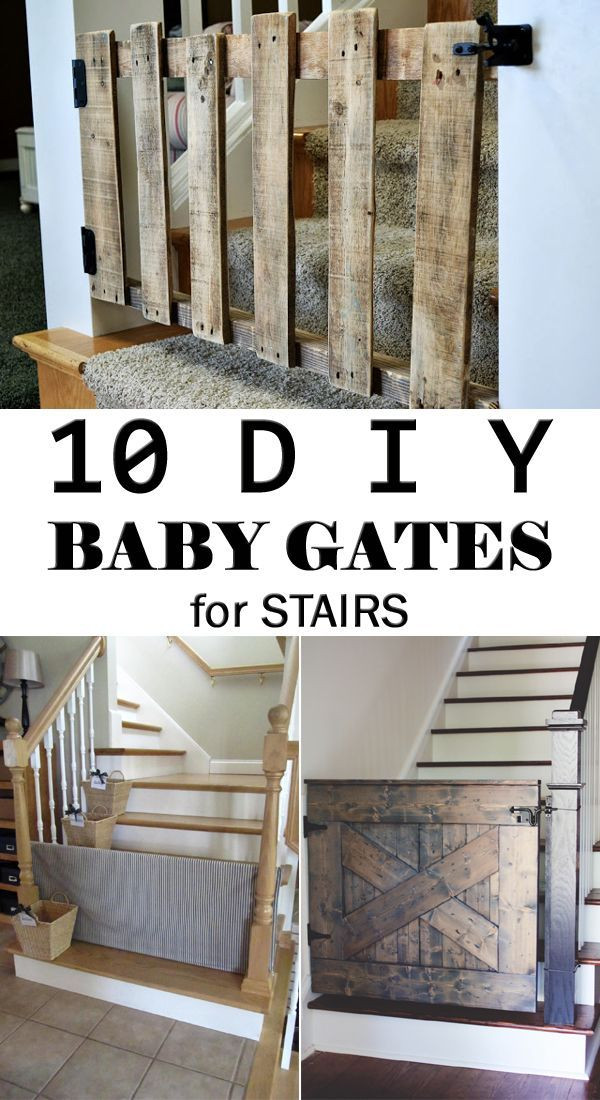DIY Baby Gate Stairs
 10 DIY Baby Gates for Stairs
