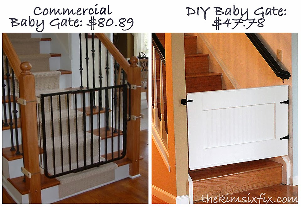 DIY Baby Gate Stairs
 mercial gate available here