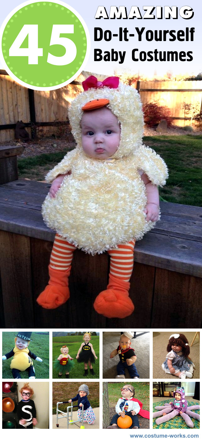 DIY Baby Girl Costume
 45 Amazing DIY Baby Halloween Costumes