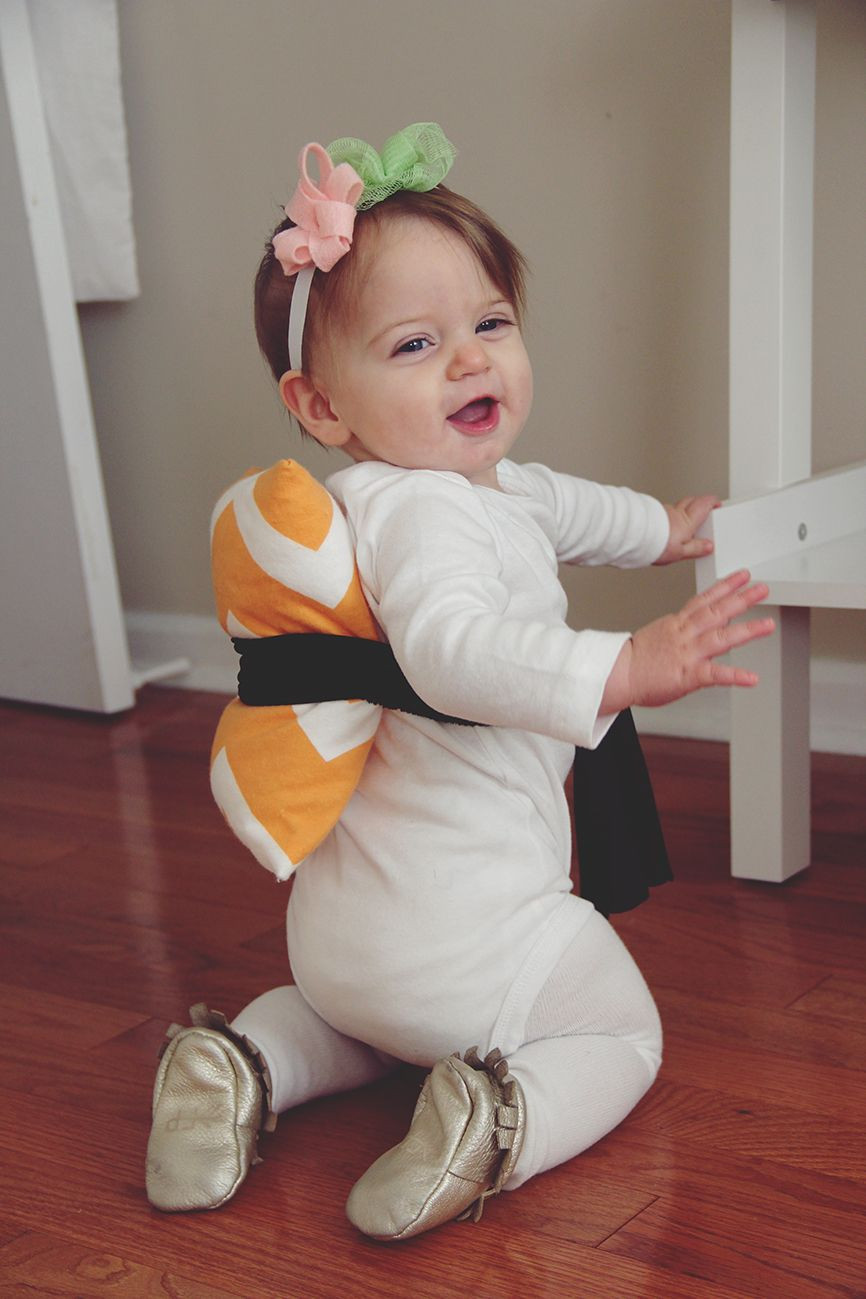 DIY Baby Girl Costume
 DIY Baby Sushi Halloween Costume DIY