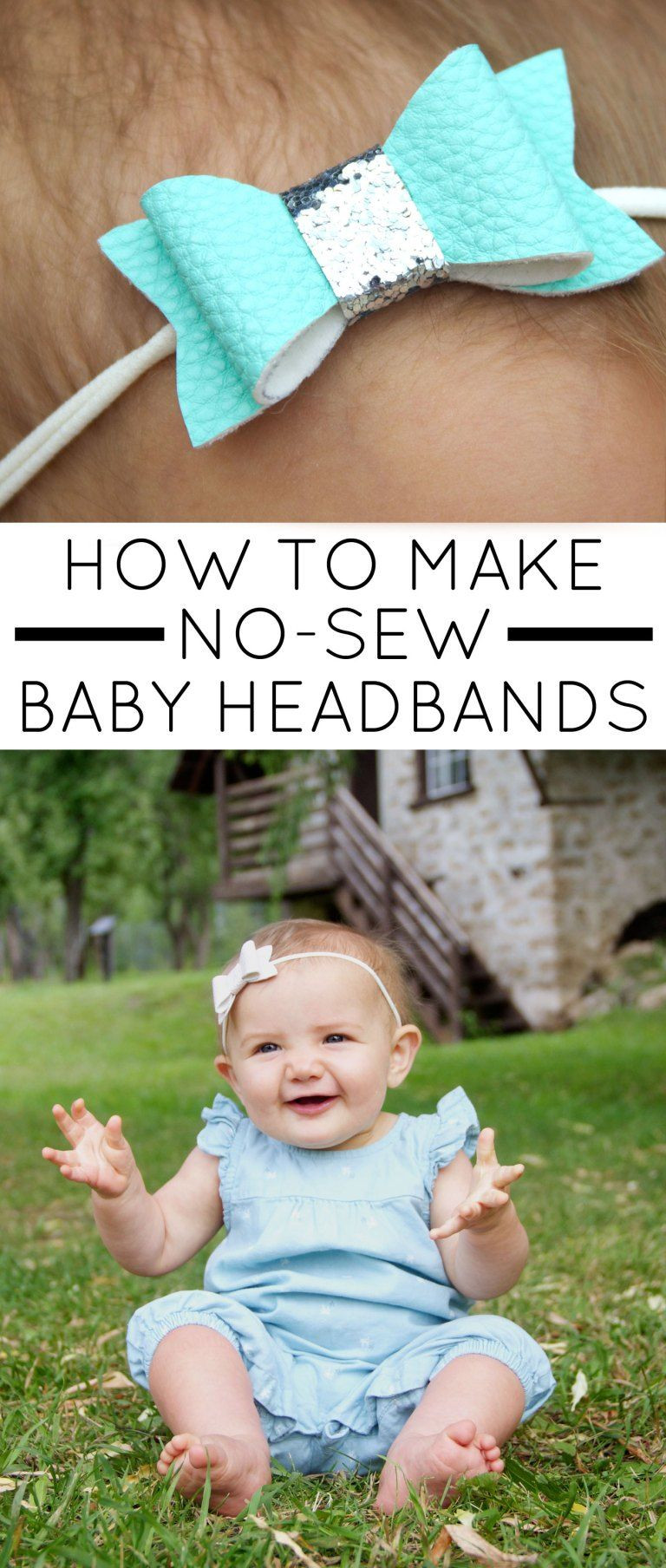 Diy Baby Headbands No Sew
 No Sew Faux Leather Baby Headbands