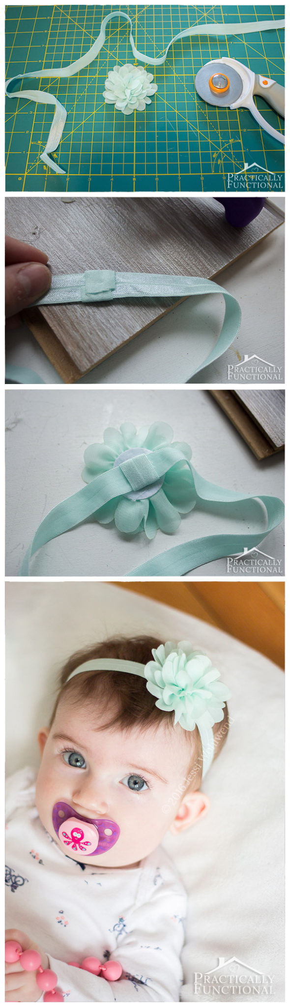 DIY Baby Headbands With Flowers
 DIY No Sew Baby Flower Headbands
