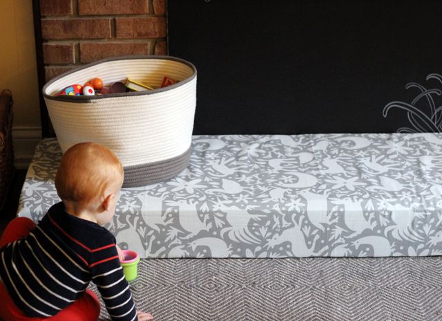 DIY Baby Proofing
 diy padded hearth cover for baby proofing DIY
