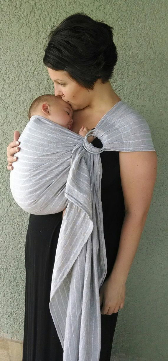 DIY Baby Ring Sling
 Linen Blend Ring Sling Baby Carrier by CuteAwaking on Etsy