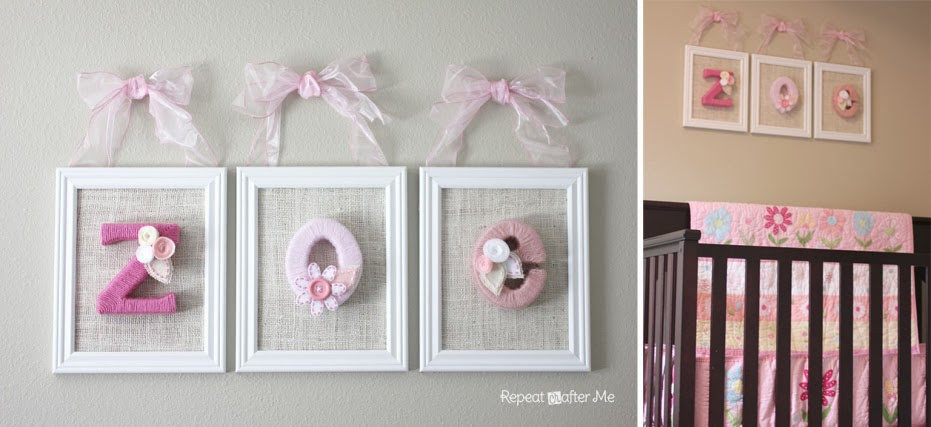 DIY Baby Room Ideas Pinterest
 Baby Girl Nursery DIY decorating ideas Repeat Crafter Me