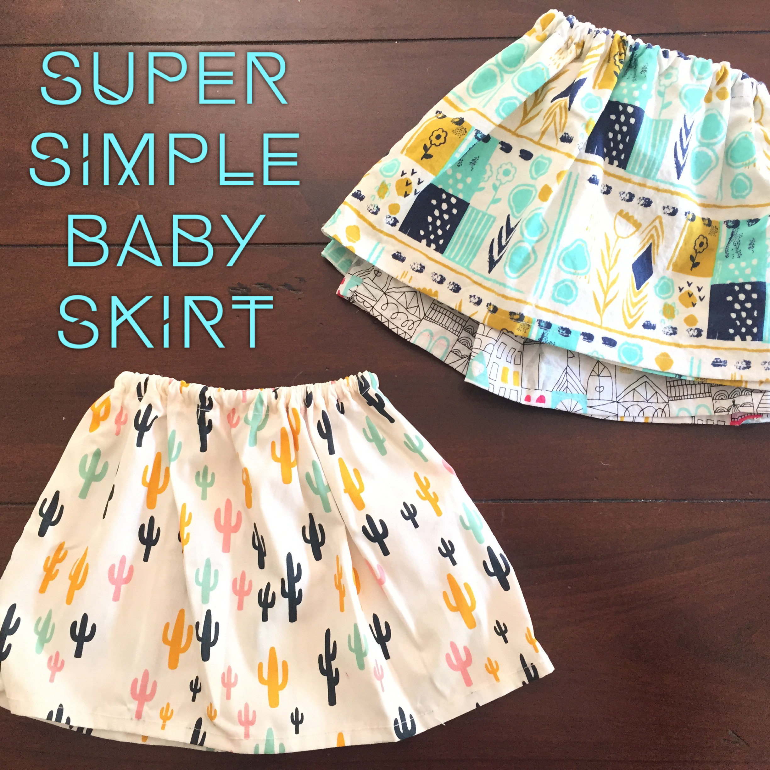 DIY Baby Sewing Projects
 super simple baby skirt sewing project – diy