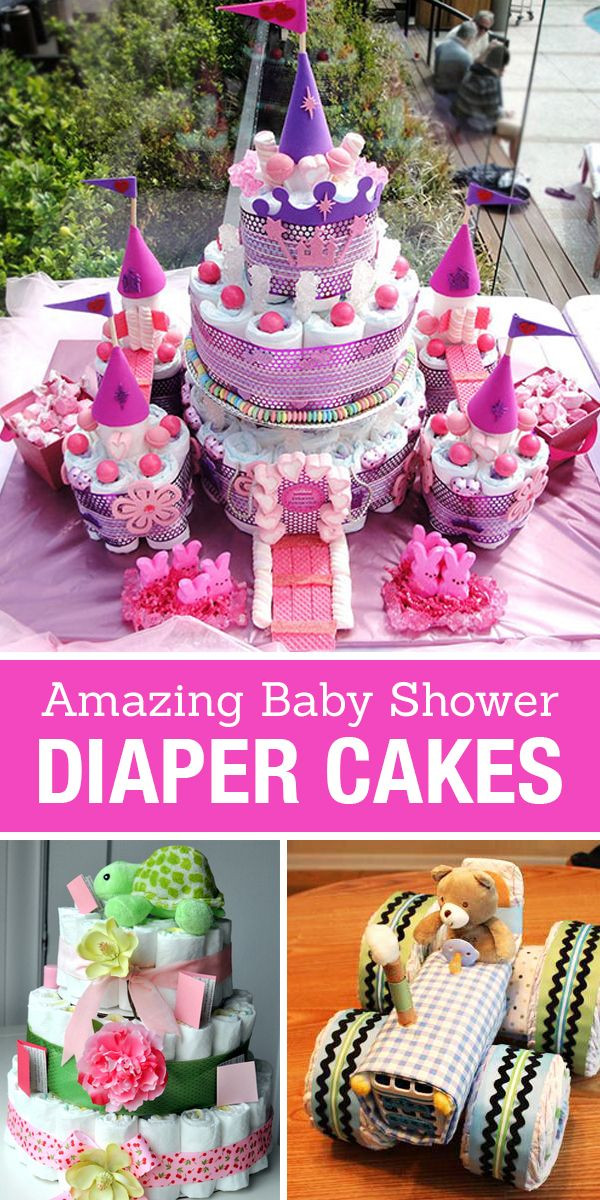 DIY Baby Shower Diaper Cake
 15 Creative Diaper Cake Ideas