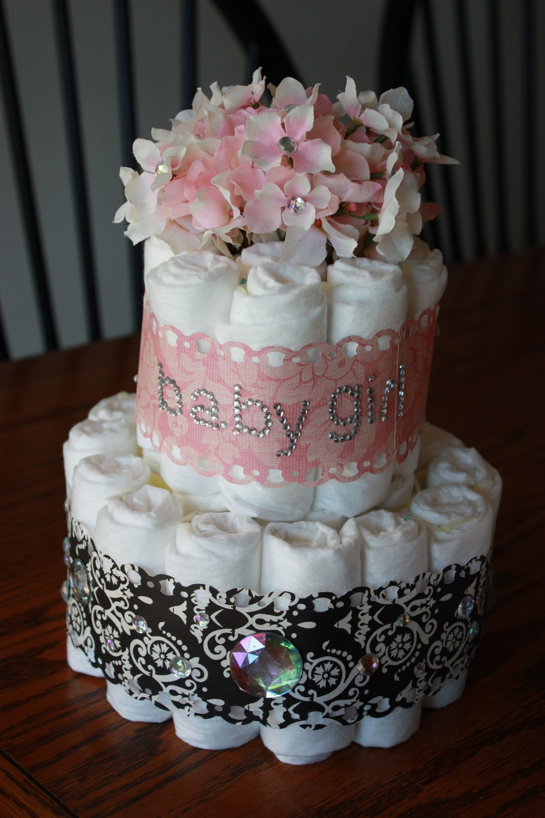 DIY Baby Shower Diaper Cake
 Our Blessed Life Baby Shower Diaper Cakes