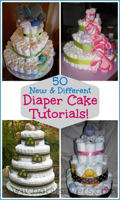 Diy Baby Shower Diaper Cakes
 How to Make a Diaper Cake 50 DIY Diaper Cake Tutorials