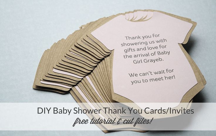 DIY Baby Shower Thank You Cards
 DIY Baby Shower Invitations or Thank You Cards