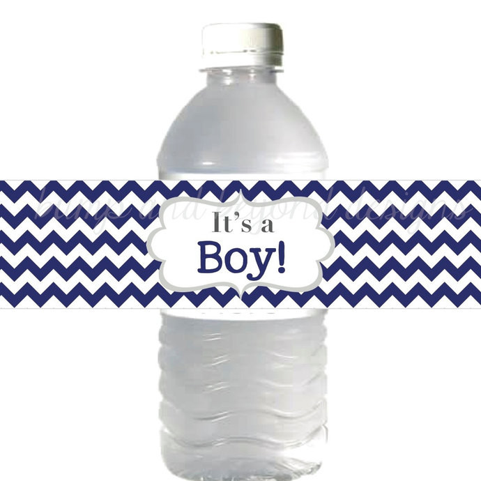 Diy Baby Shower Water Bottle Labels
 It s a Boy digital Baby Shower Water