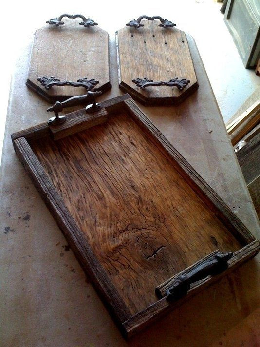 DIY Barnwood Projects
 Custom Made Barnwood Trays great for all types of events