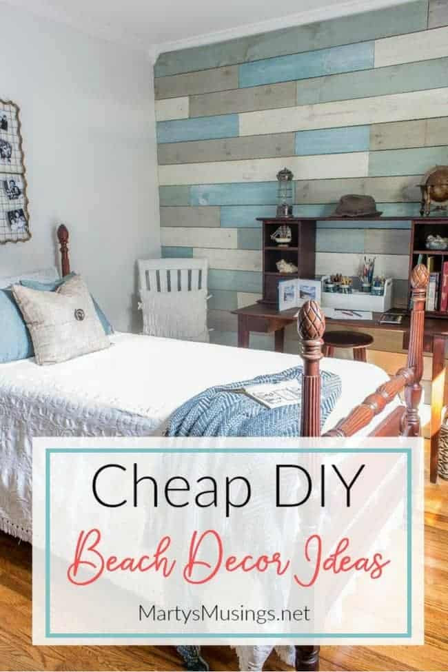 DIY Beachy Room Decor
 Inexpensive DIY Beach Decor Ideas and Small Bedroom Reveal