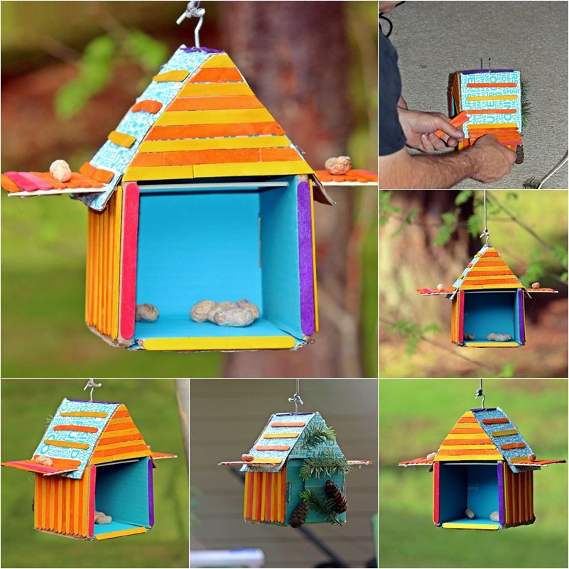 DIY Birdhouse For Kids
 DIY Recycled Bird House