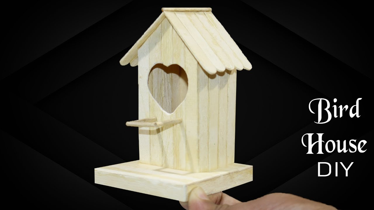DIY Birdhouse For Kids
 How to make a Easy Bird house DIY Popsicle Stick