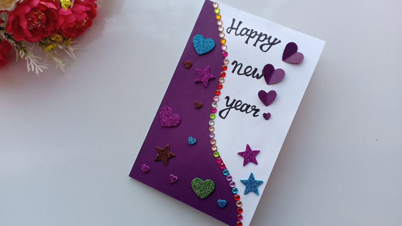 DIY Birthday Cards For Kids
 Beautiful Handmade Happy New Year 2019 Card Idea DIY