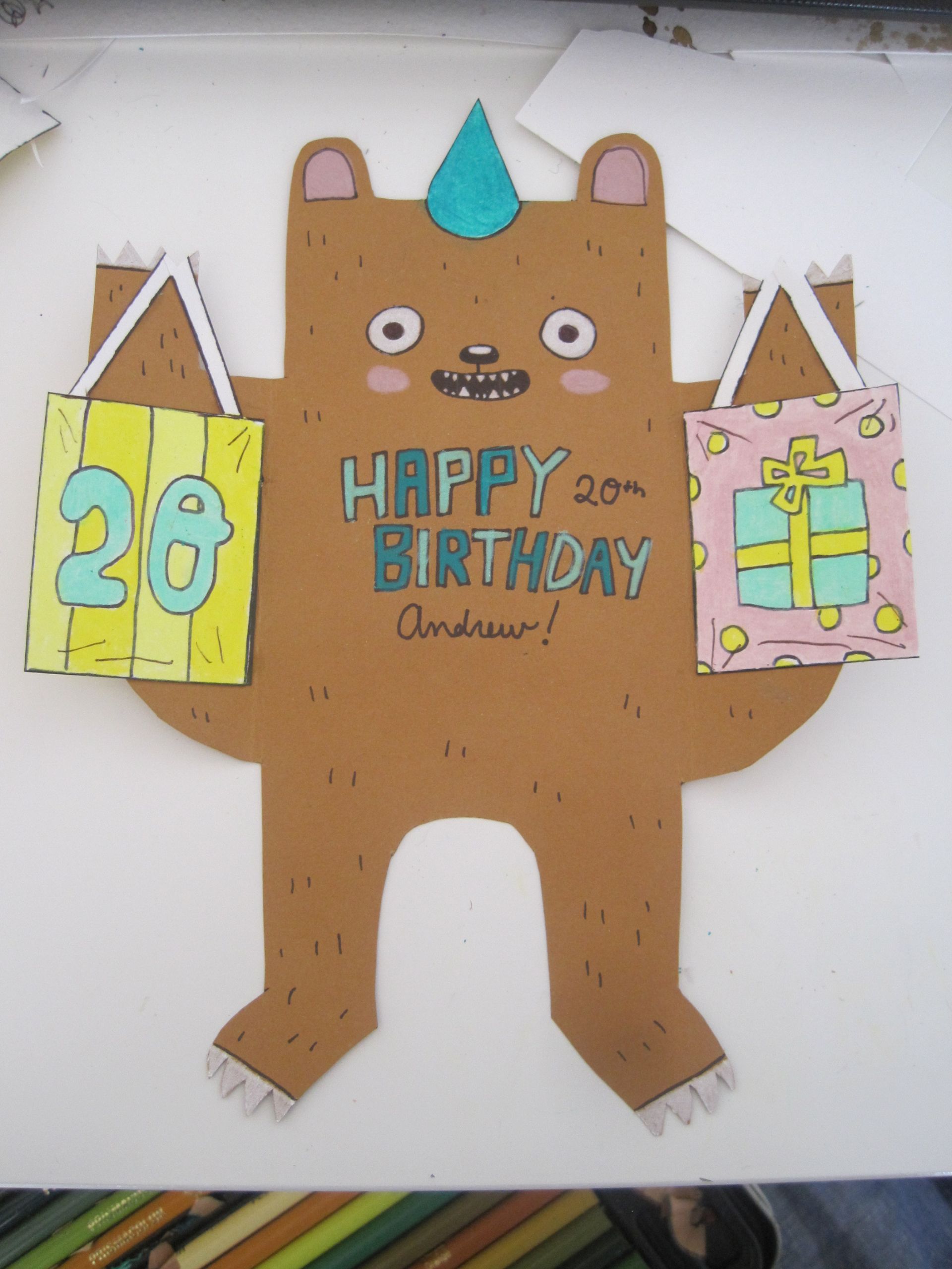 DIY Birthday Cards For Kids
 DIY Birthday Bear Card