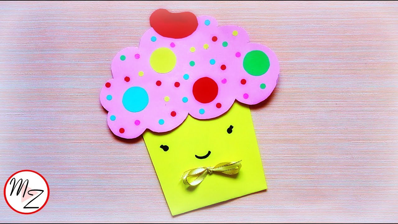 DIY Birthday Cards For Kids
 Surprise Cupcake card for birthday