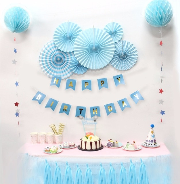 Diy Birthday Decorations For Boy
 Baby Shower Boy Girl Birthdays Party Decorations DIY Kids