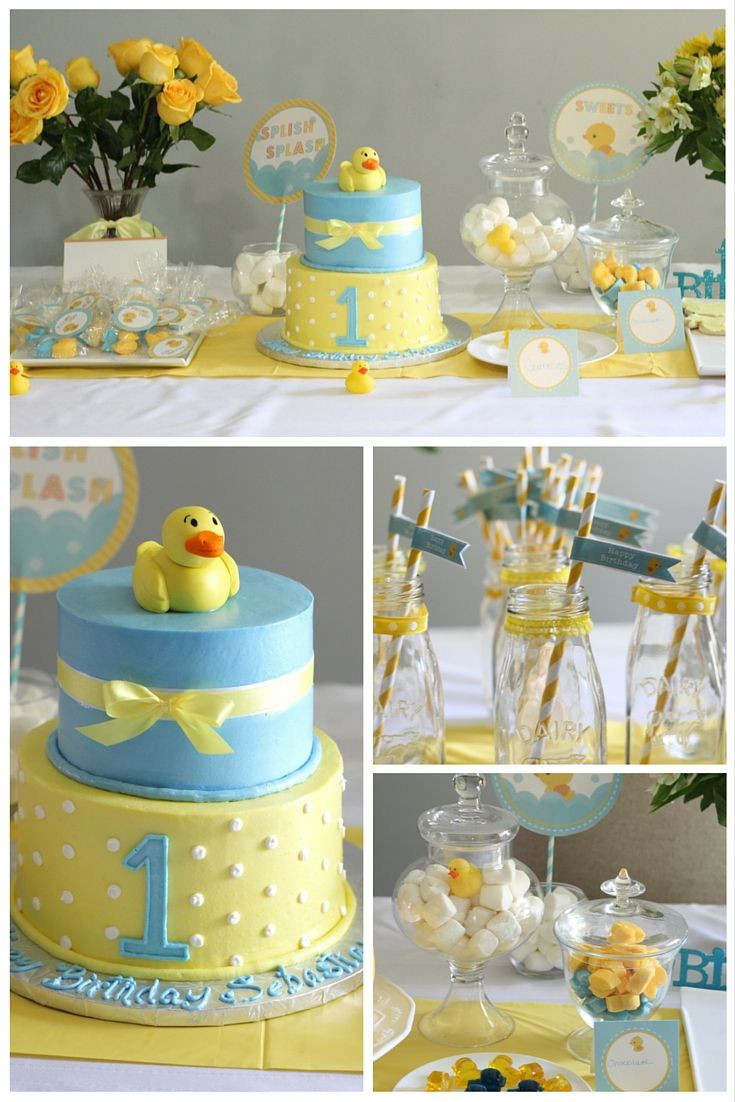 Diy Birthday Decorations For Boy
 Rubber Ducky Birthday Party