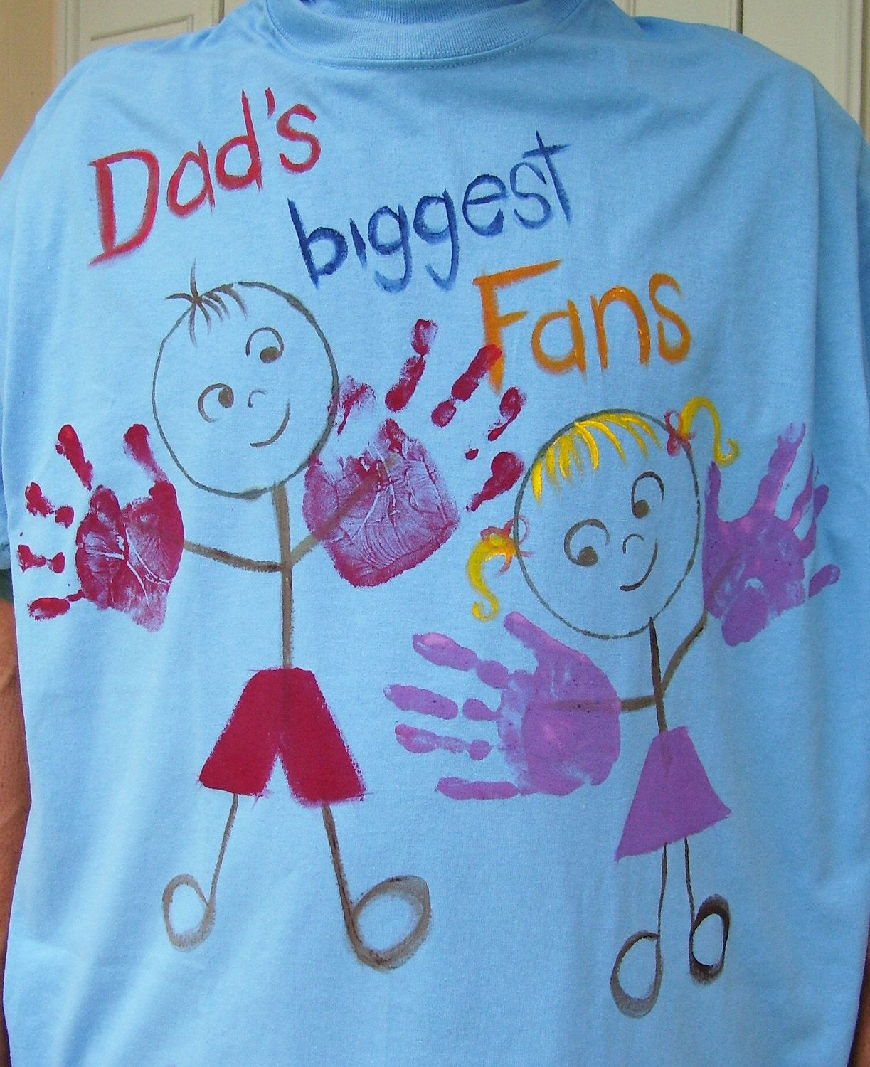DIY Birthday Shirts For Toddlers
 Dad s T Shirt Biggest Fans Hand Painted CUSTOM ORDER ONLY