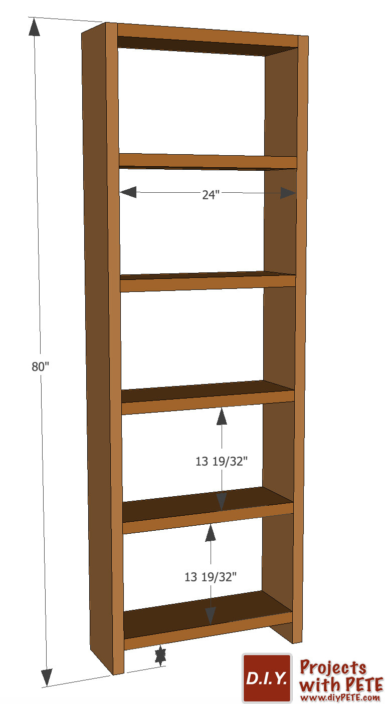 DIY Bookcases Plan
 DIY Simple Bookshelf Plans