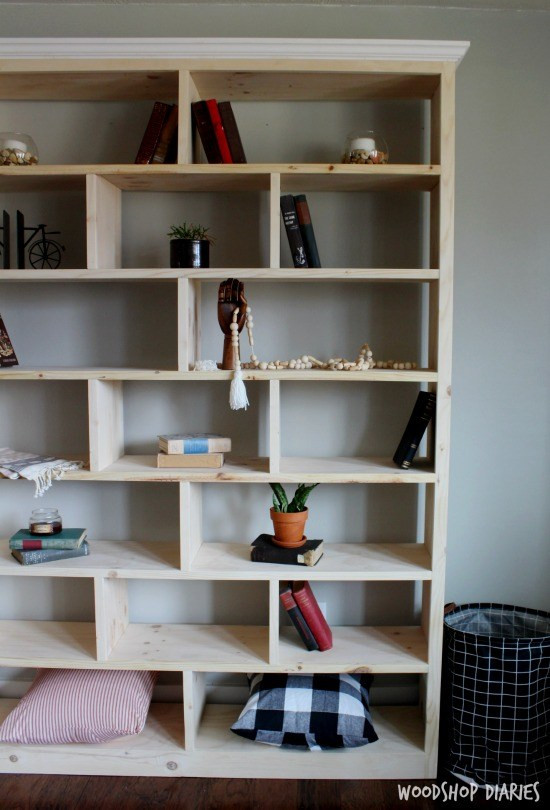 DIY Bookcases Plan
 How to Build a Simple Modern DIY Bookshelf