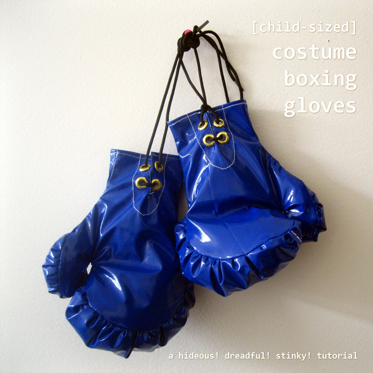 DIY Boxing Gloves
 Child Sized Costume Boxing Gloves Tutorial Hideous
