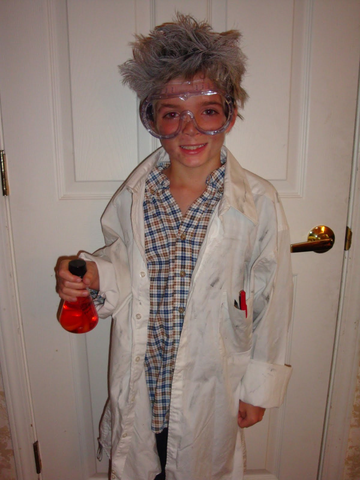 DIY Boy Costume
 Piece Scrap Sales on eBay Mad Scientist Homemade Costumes