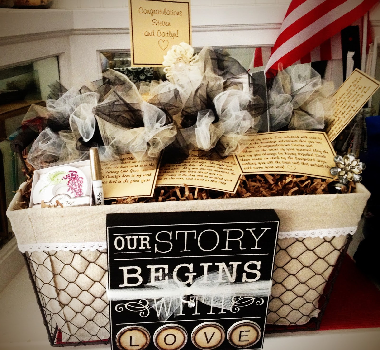 DIY Bridal Shower Gifts
 Brid te’s Pick of the Week – A Wine Basket of Firsts