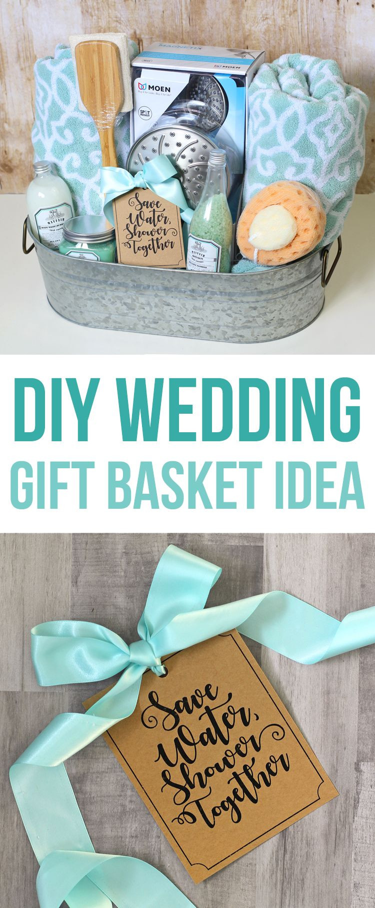 DIY Bridal Shower Gifts
 Shower Themed DIY Wedding Gift Basket Idea