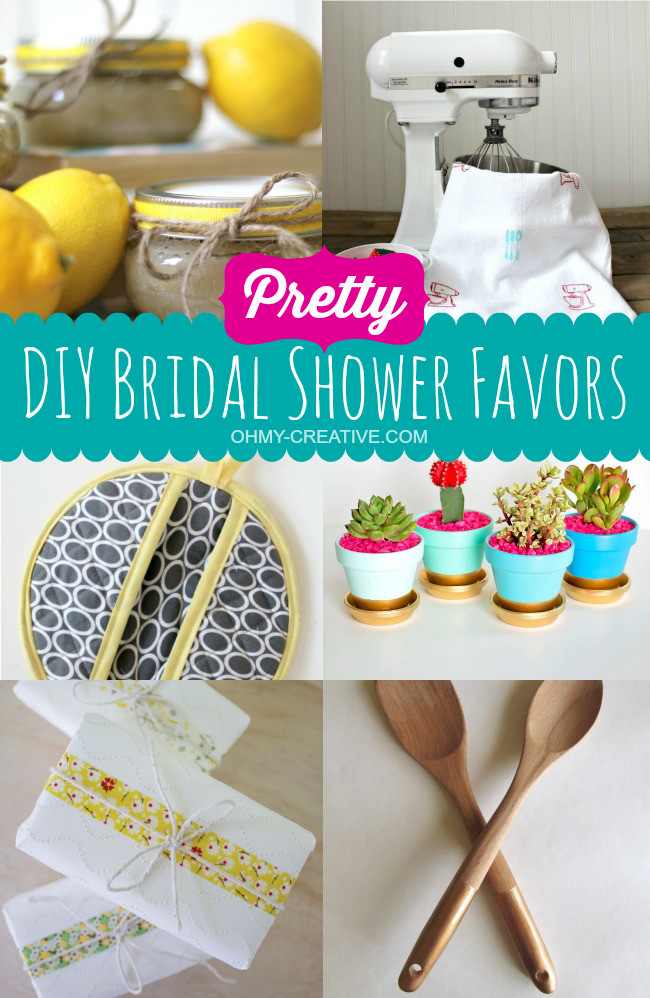 DIY Bridal Shower Gifts
 Pretty DIY Bridal Shower Favors Oh My Creative