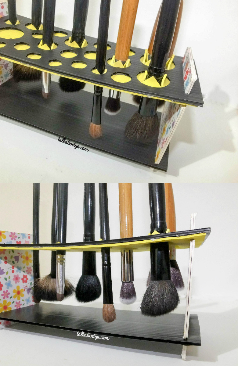 DIY Brush Drying Rack
 [DIY] Makeup Brush Drying Rack Keringkan brush makeup