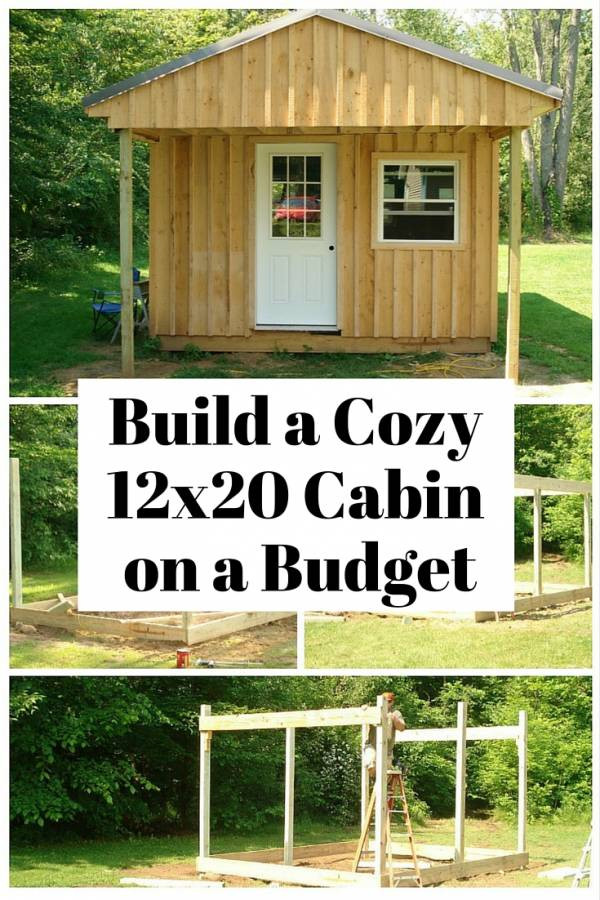 DIY Building Plans
 How to Build a 12 x 20 Cabin on a Bud The Bud Diet