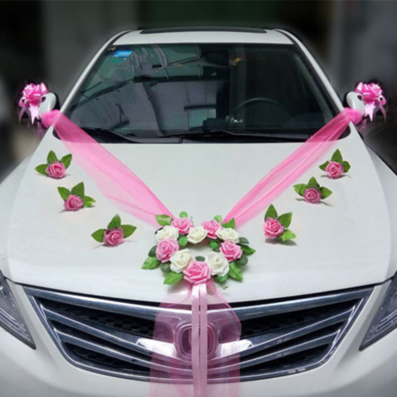 DIY Car Decorations
 Wedding Car Decoration Sets Artificial Flower Diy Garlands