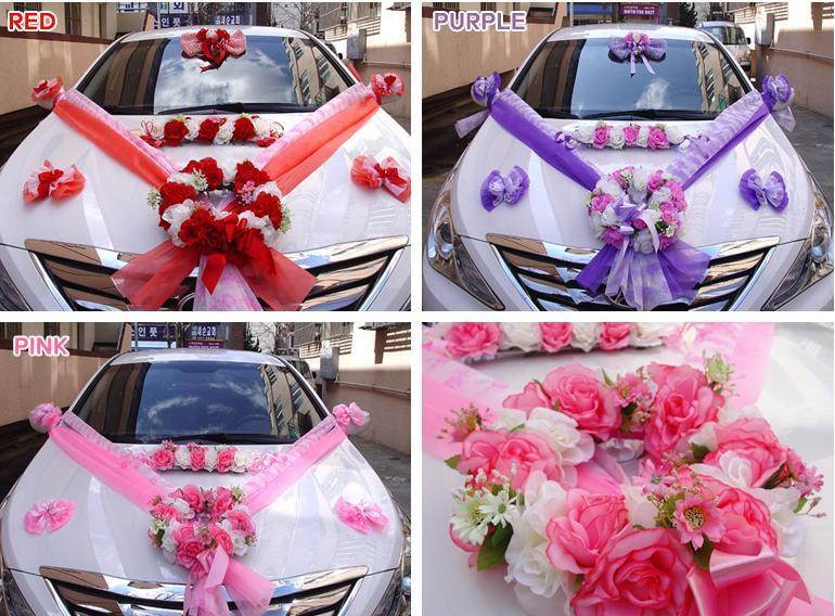 DIY Car Decorations
 DIY Wedding Car Decorations Kit Bridal Supplies Marriage