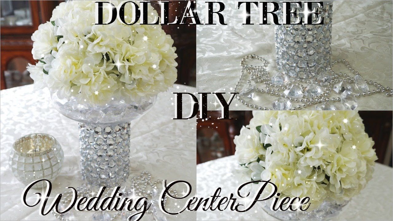 DIY Centerpiece For Wedding
 DIY DOLLAR TREE BLING FLORAL WEDDING CENTERPIECE 2017