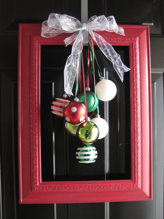 DIY Christmas Frame
 creatively christy Lovely Little Framed Ornaments
