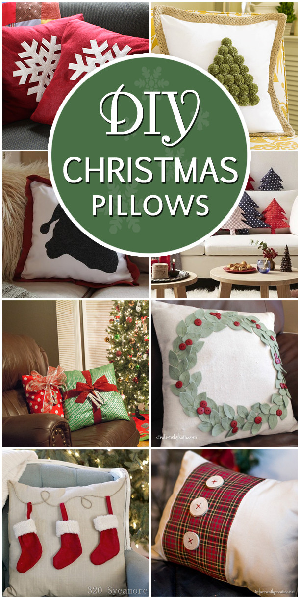 DIY Christmas Pillows
 17 Cute & Easy DIY Christmas Pillows