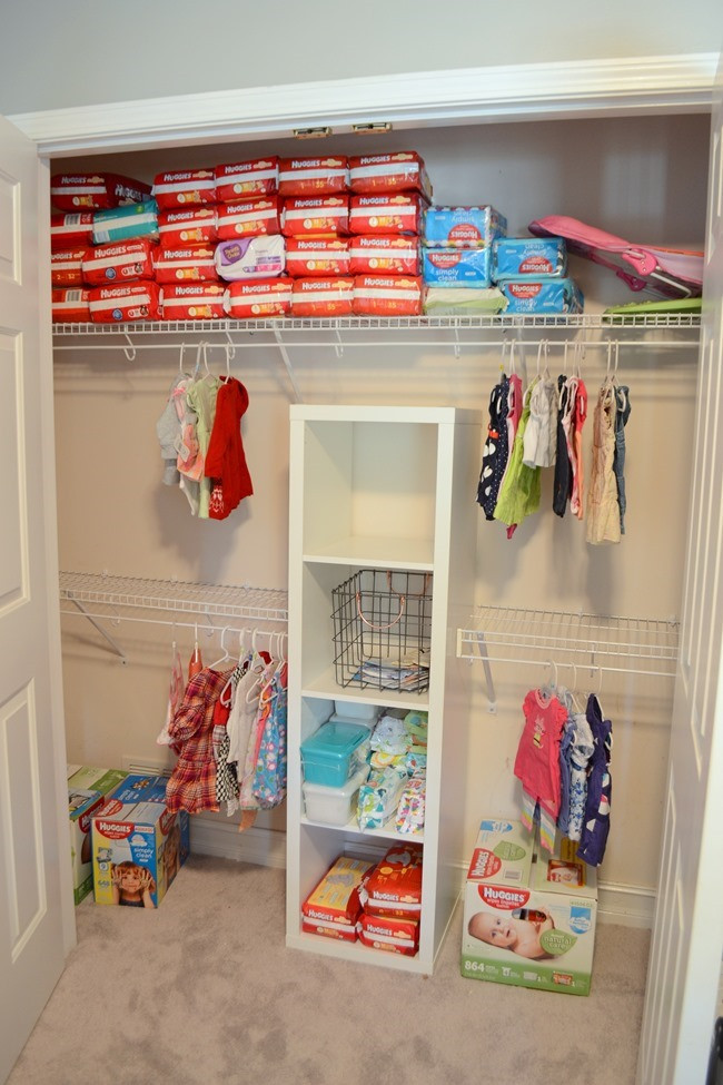 DIY Closet Organization
 DIY Nursery Closet Organization