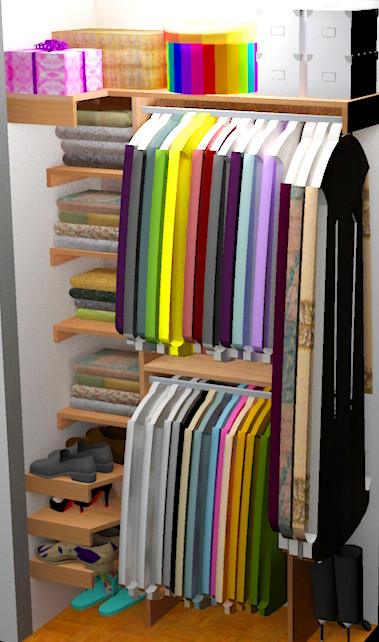 DIY Closet Organization
 DIY Small Closet Organizer Plans