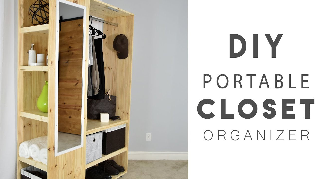 DIY Closet Organizer
 DIY PORTABLE CLOSET Organizer